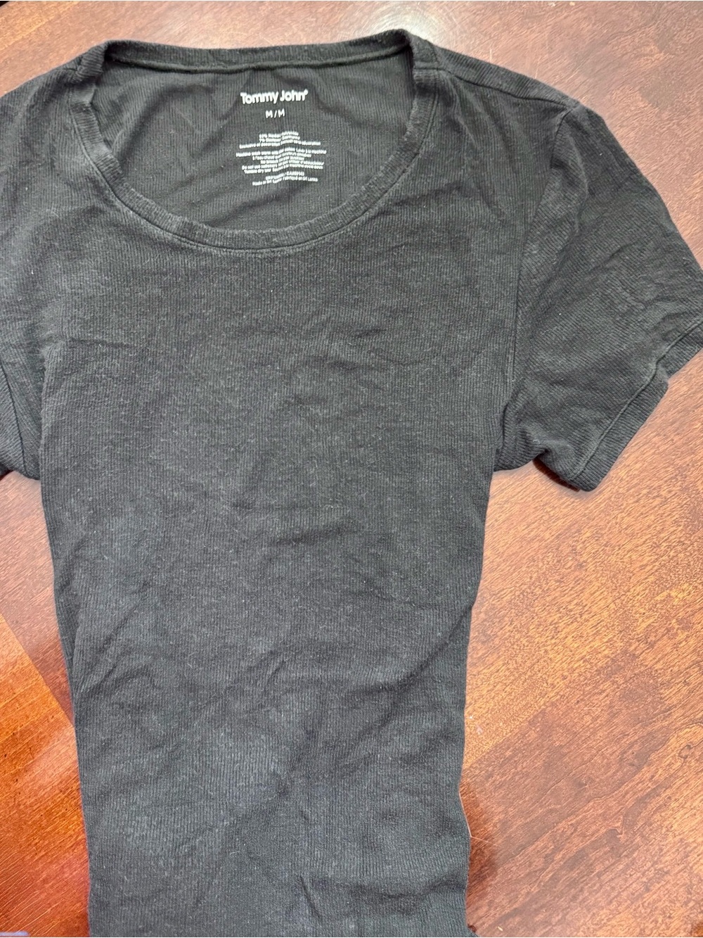 Tommy John Black Women’s short sleeve pajama top- Classic Comfort Fit Size MED